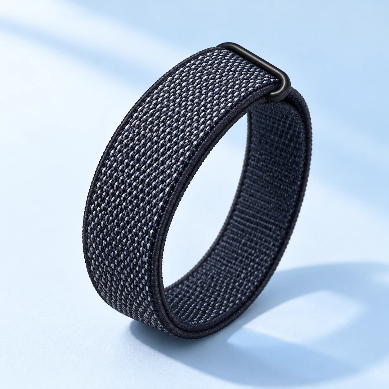 Close-up of the screenless woven Smart Fitness Band.